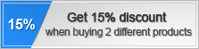 Get 15% discount on buying two different RSJoomla! products