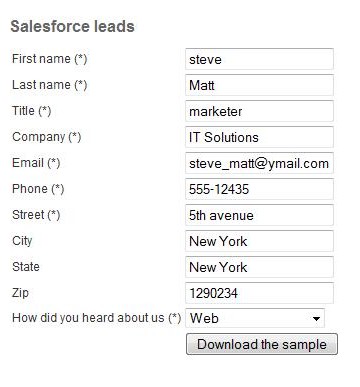 custom Joomla! form