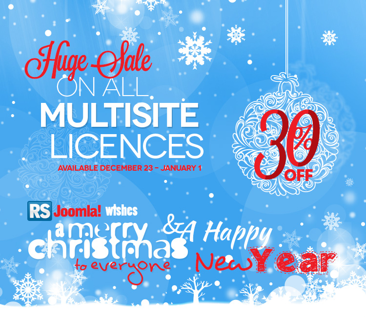 RSJoomla! Christmas sale