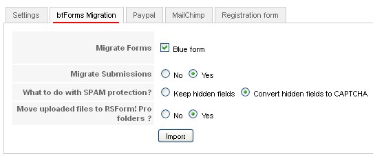 RSfrom!Pro - Blue Flame Forms migration